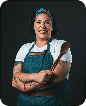 Barista preparing drinks